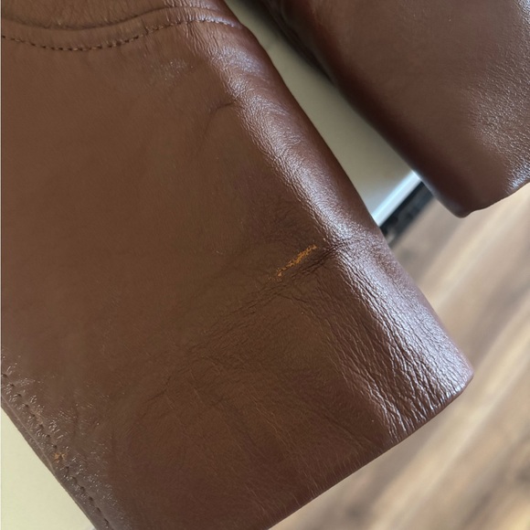 Vintage JM Brown Leather Blazer - Picture 5 of 6